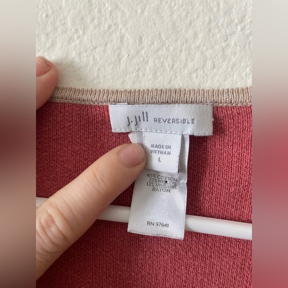 J Jill Colorblock V-Neck Sweater - Picture 3 of 4